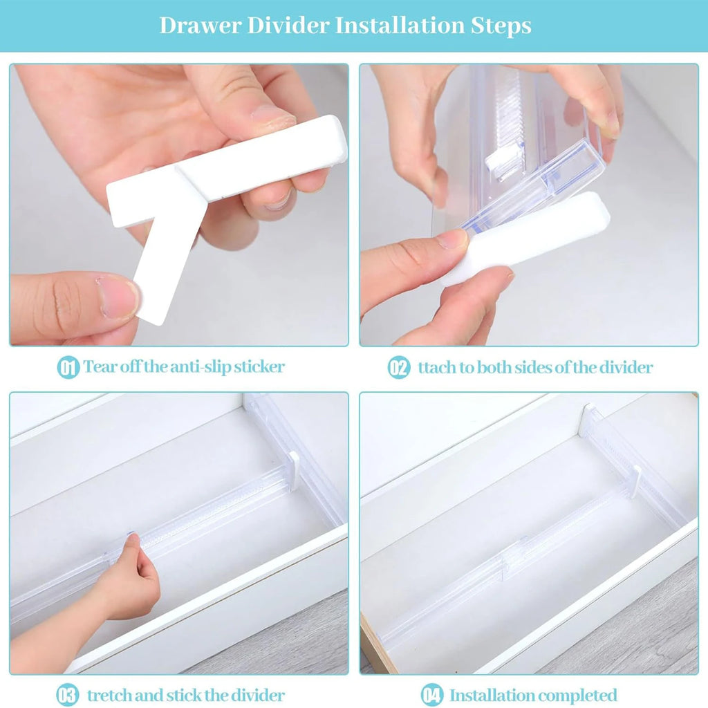 Expandable Drawer Divider 6-Pac