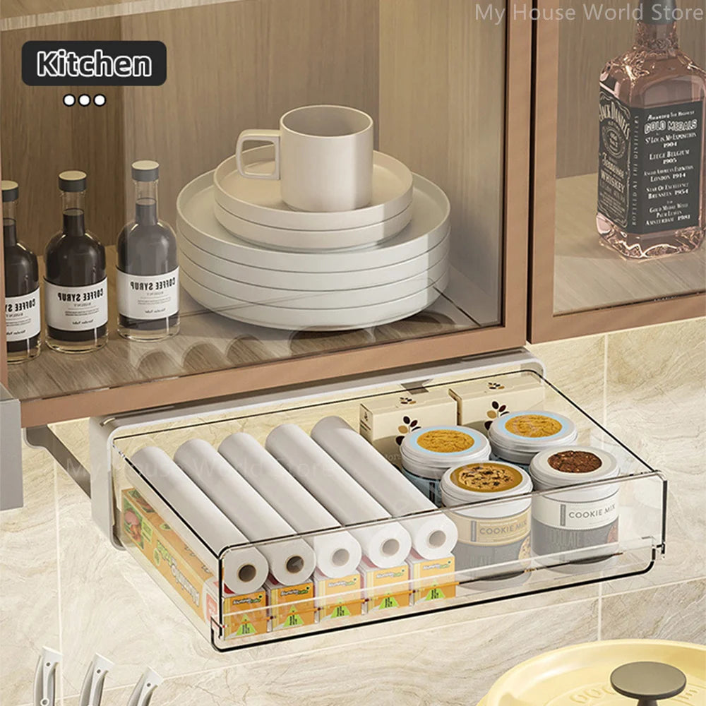 Under Desk Hidden Storage Drawer – Space Saving Organizer